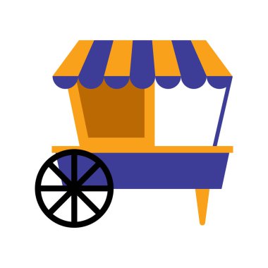 İzole karnaval alışveriş Çadırı