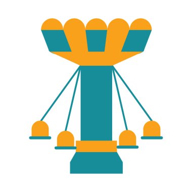 İzole tema park cazibe