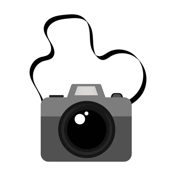 Geïsoleerde foto camera-pictogram — Stockvector