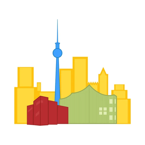 Paysage urbain coloré de Toronto — Image vectorielle