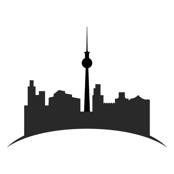 Paysage urbain isolé de Toronto — Image vectorielle