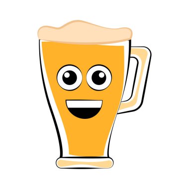 Renkli mutlu bira cam kutsal kişilerin resmi