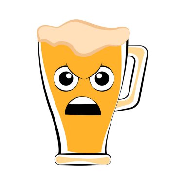 Renkli kızgın bira cam kutsal kişilerin resmi