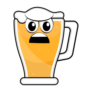 Renkli kızgın bira cam kutsal kişilerin resmi