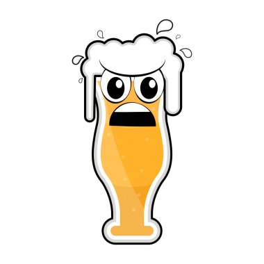 Renkli kızgın bira cam kutsal kişilerin resmi