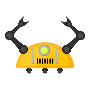 İzole şirin robot oyuncak