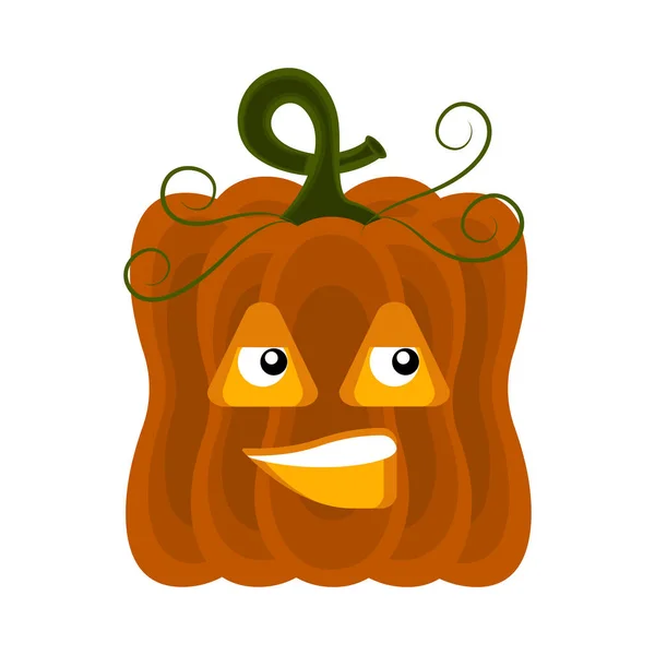 Joyeux Halloween citrouille personnage de dessin animé — Image vectorielle