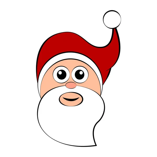 Christmas santa claus avatar — Stock Vector