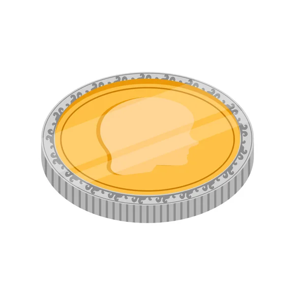 孤立金币图标 — 图库矢量图片