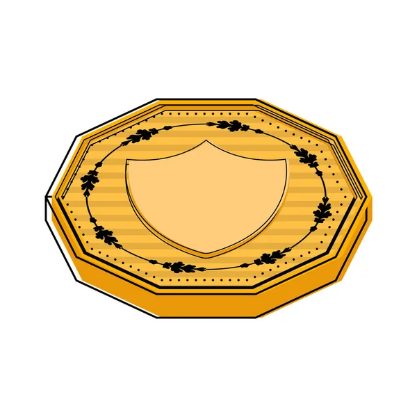 Icono de moneda de oro aislado — Vector de stock