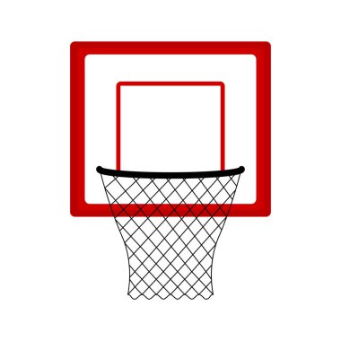 İzole basketbol net simgesi