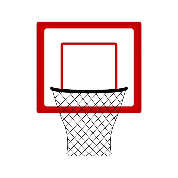 Geïsoleerde basketbal netto pictogram — Stockvector