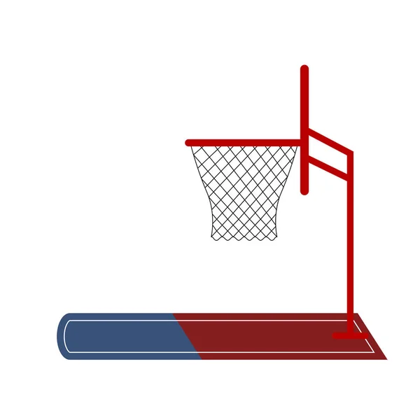 Geïsoleerde basketbal netto pictogram — Stockvector