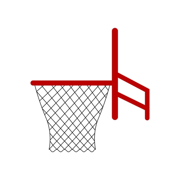 Geïsoleerde basketbal netto pictogram — Stockvector