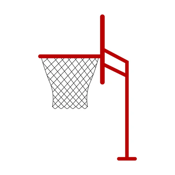 Icono de red de baloncesto aislado — Vector de stock