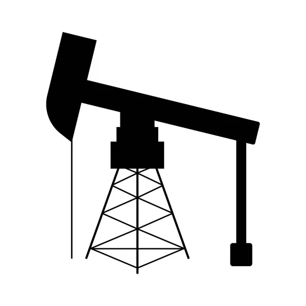 Isolated oil rig icon — Stock Vector