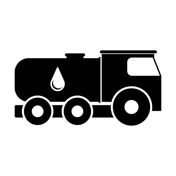 Isolated oil truck icon — Stock Vector