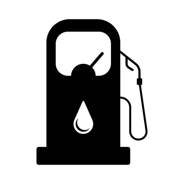 Icono aislado de la gasolinera — Archivo Imágenes Vectoriales