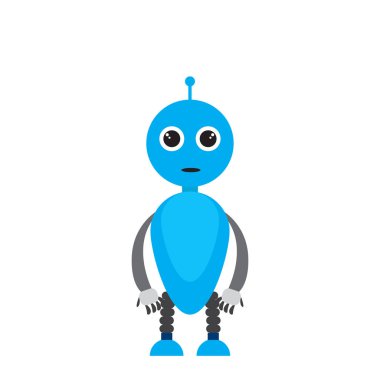 İzole şirin robot oyuncak
