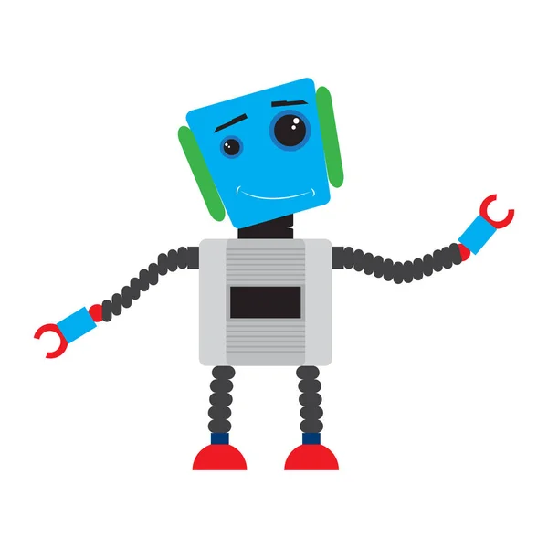 分離のかわいいロボット玩具 — ストックベクタ