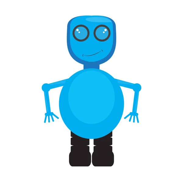 分離のかわいいロボット玩具 — ストックベクタ