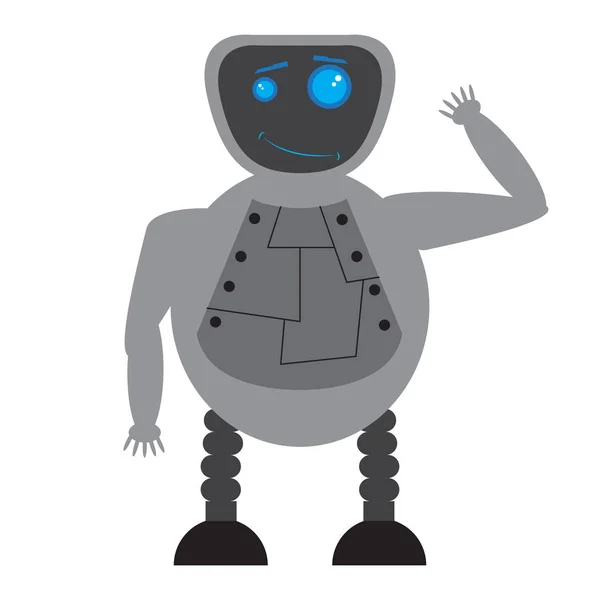 孤立可爱的机器人玩具 — 图库矢量图片