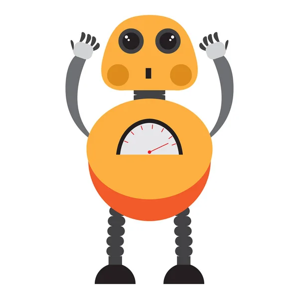 Isolated cute robot toy — Stock Vector