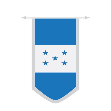 Honduras bayrağı bir afiş