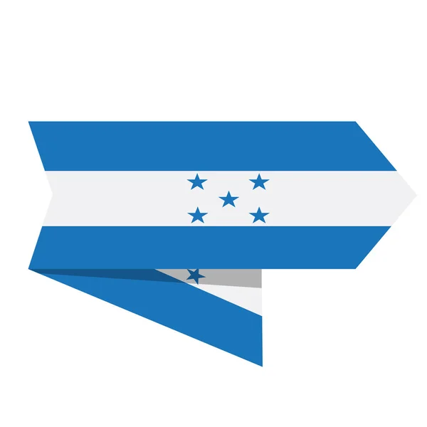 Bandera de Honduras en una etiqueta — Archivo Imágenes Vectoriales