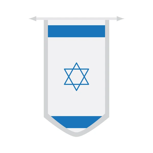 Σημαία του Ισραήλ σε ένα banner — Διανυσματικό Αρχείο