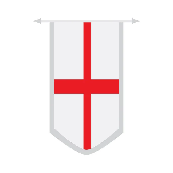 バナーにイングランドの国旗 — ストックベクタ