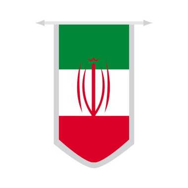 Iran bayrağı bir afiş