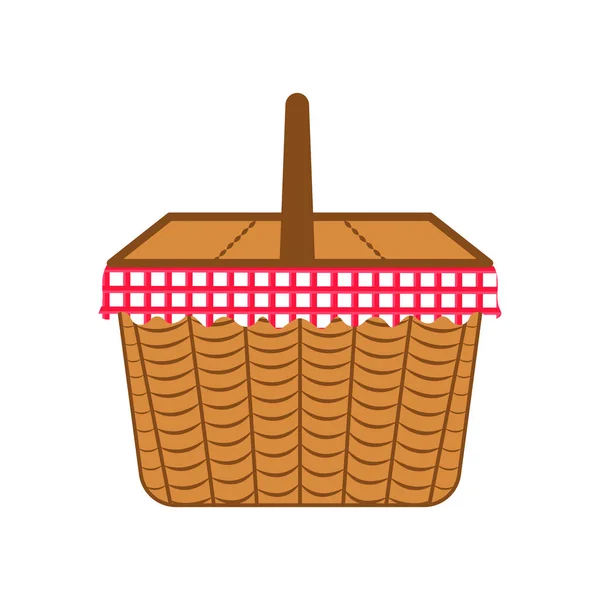 Icona del cestino da picnic vuoto — Vettoriale Stock