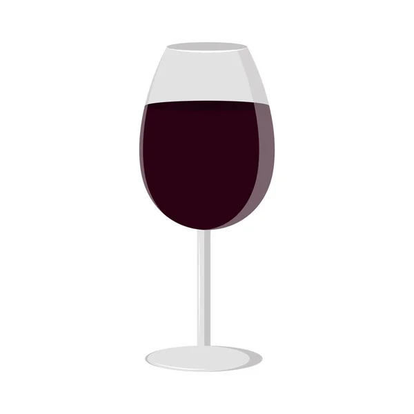Ikone des Weinglases — Stockvektor