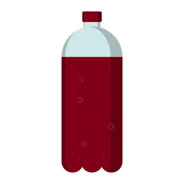 Isolée icône bouteille de soda — Image vectorielle