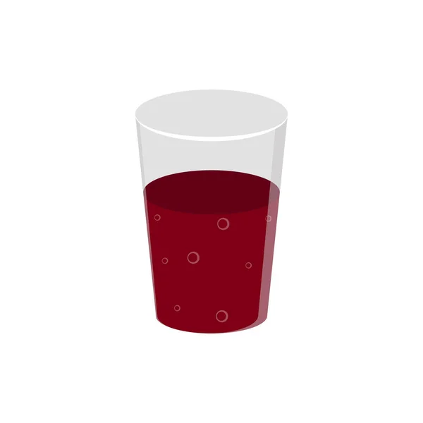 Icono de vidrio de soda aislado — Vector de stock