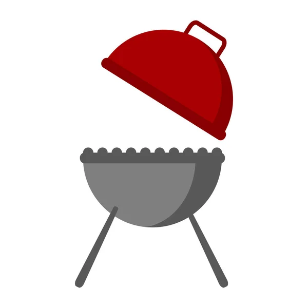 Icono de parrilla de barbacoa aislada — Vector de stock