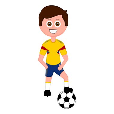 futbolcu ile bir futbol topu