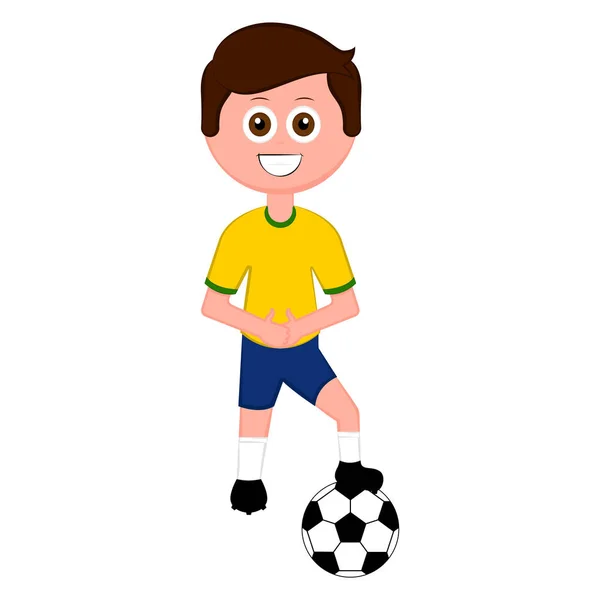 Piłkarz z piłki nożnej — Wektor stockowy