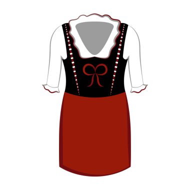 Geleneksel oktoberfest elbise simgesi
