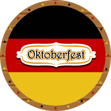 Almanya ve metin bayrağı ile etiket