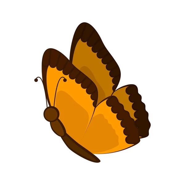 孤立したかわいい蝶のアイコン — ストックベクタ