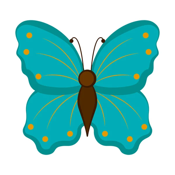 Isoliert niedlichen Schmetterling Symbol — Stockvektor