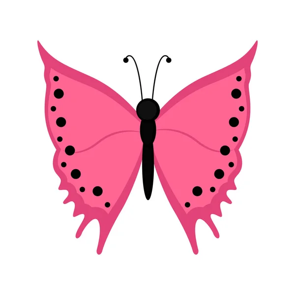 격리 된 귀여운 나비 아이콘 — 스톡 벡터