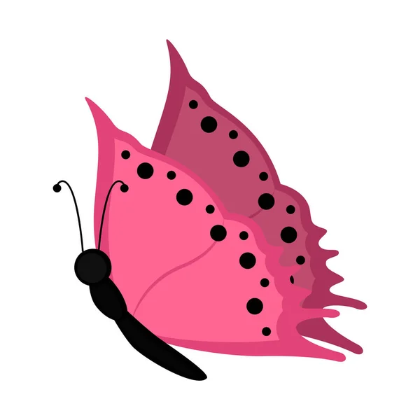 Isoliert niedlichen Schmetterling Symbol — Stockvektor