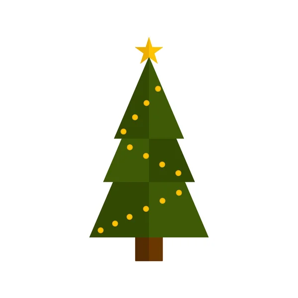 Isolata icona dell'albero di Natale — Vettoriale Stock