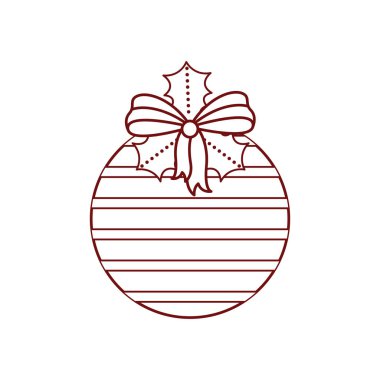 Noel top dekorasyon holly ile simge bırakır