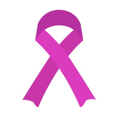 İzole pembe kurdele. Meme kanseri kampanyası