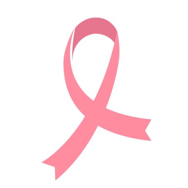 İzole pembe kurdele. Meme kanseri kampanyası