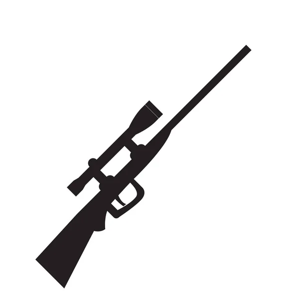 Icono de rifle de francotirador aislado — Vector de stock